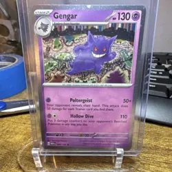Pokemon TCG Gengar Rare Cosmo Holo 094/165 Sv Scarlet Violet 151 HP 130 Engli… - Image 1