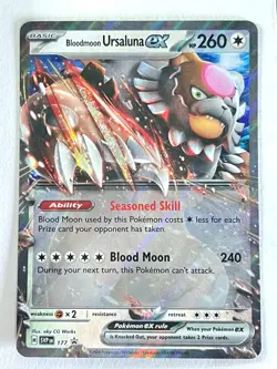 Bloodmoon Ursaluna ex SVP 177 Black Star Promo Twilight Masquerade Pokemon - NM - Image 1