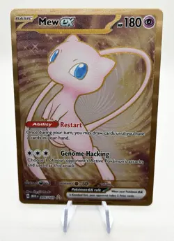 Pokemon Mew ex 205/165 Gold Metal Card Scarlet & Violet 151 Secret Rare NM - Image 1