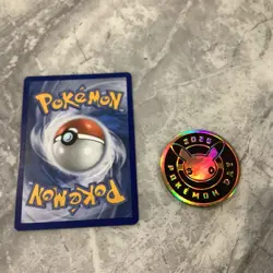 Pikachu 051/162 HOLO SWIRL Pokemon Day 30th Anniversary Stamped with Coin N/M - Image 3