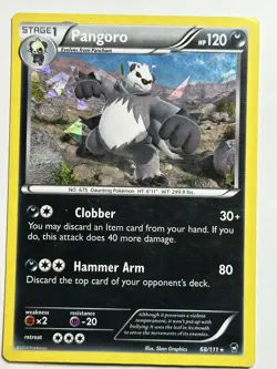 Pangoro - 68/111 (Cracked Ice Holo) Deck Exclusives 068/111 MP-LP Pokemon Card - Image 1