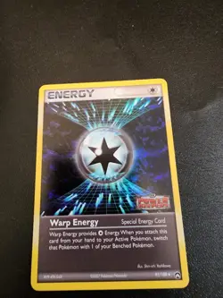 Warp Energy Pokemon TCG EX Power Keepers Stamped Foil Card # 91/108 HP - Image 1