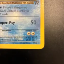Pokemon TCG Team Rocket 1st Edition Dark Golduck 37/82 NM-Mint Never Played - Image 5