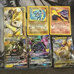 6 X Pokemon Lot, 1st edition, Gx, Break, Vintage, Black Star Promo, Holo - Image 1