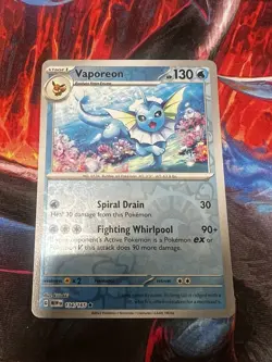 Vaporeon 134/165 2023 Pokemon TCG 151 Reverse Holo Rare NM Near Mint - Image 1