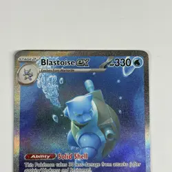 Blastoise ex 200/165 Special Illustration Rare SIR Pokemon 151 Full Art NM 🐢💧 - Image 3