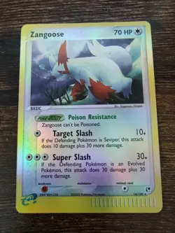 Pokemon Zangoose 14/100 EX Sandstorm Reverse Holo Rare - Image 1