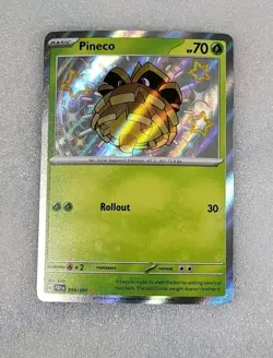 Pineco 099/091 NM/M PAF Scarlet Violet Paldean Fates Shiny Pokemon TCG - Image 1