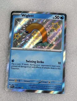 Wiglett 121/091 NM/M PAF Scarlet Violet Paldean Fates Shiny Pokemon TCG - Image 1