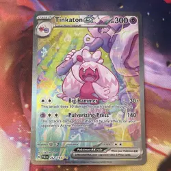 Pokemon Tinkaton ex 262/193 SV02 Paldea Evolved Special Illustration Rare NM - Image 2