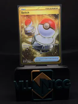 Pokemon TCH LP Switch 206/165 Sv: Scarlet & Violet 151 Gold Holo 2023 - Image 1