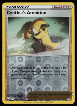 CYNTHIA'S AMBITION 138/172 UNCOMMON BRILLIANT STARS POKEMON REVERSE HOLO NM/M - Image 1