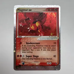 Pokemon TCG Magmar EX EX Ruby Sapphire 100/109 Holo Rare - LP - Image 1