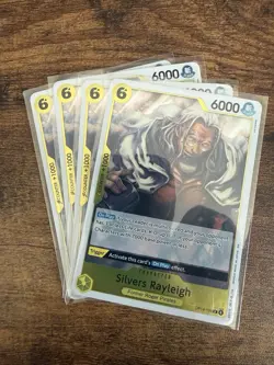 One Piece - Silvers Rayleigh Foil OP14-108 Playset (x4) - The Azure Sea's Seven - Image 1