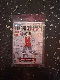 Bandai Namco College Basketball US Voyage One Piece Card Monkey.D.Luffy - Image 1