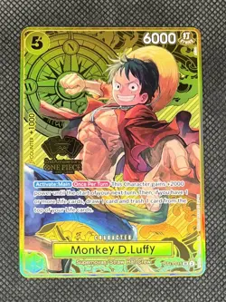 Monkey.D.Luffy One Piece Japanese Version 2nd Anniversary Set ST13-015 Foil Eng - Image 1