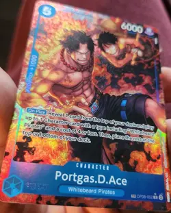 One Piece CCG Royal Blood OP10 Portgas D. Ace Treasure Rare OP08-052 Mint - Image 2