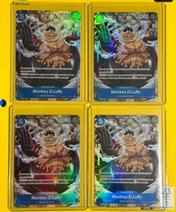 Monkey.D.Luffy - OP11-058 (TR) OP13 Carrying On His Will Foil x4 playset - Image 1