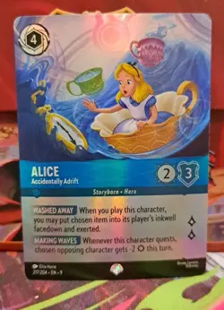 Disney Lorcana Fabled Alice - Accidentally Adrift (Epic) 217/204 Holo - Image 1