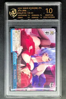 2022 Weiss Schwarz.JPN Azur Lane S102-140 Spoiled Boy CC RPA 10(SAME AS PSA 10) - Image 1
