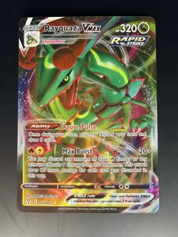 Pokemon TCG: Rayquaza VMAX Holo Ultra Rare Card Evolving Skies 111/203 NM/Mint - Image 1