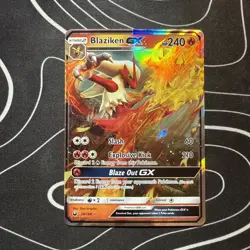 Pokemon TCG Blaziken GX 28/168 Celestial Storm Sun & Moon Ultra Rare Card GMT - Image 1