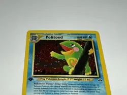 Pokemon TCG Politoed Neo Discovery Holo Card 8/75 1st Edition - Image 2