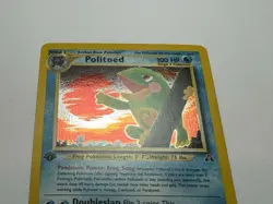 Pokemon TCG Politoed Neo Discovery Holo Card 8/75 1st Edition - Image 3