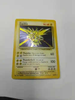 Pokemon 1995 96 98 Zapdos 16/102 Holo Card - Image 1