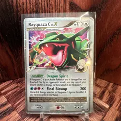 Pokemon TCG Rayquaza C LV.X DP47 Diamond & Pearl Promo Holo 120 HP Card - Image 1