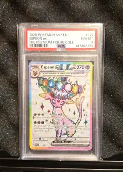 Espeon ex SVP175 Sv: Scarlet & Violet Promo Cards Holo PSA 8 - Image 1