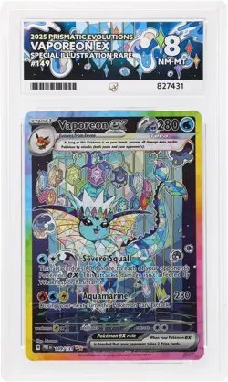 🔹ACE 8 NM-MT🔹Vaporeon EX 149/131 SIR🔸Pokemon Prismatic Evolutions 2025 - Image 1