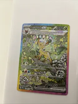 Pokemon TCG Leafeon EX Prismatic Evolutions 144/131 - Image 1
