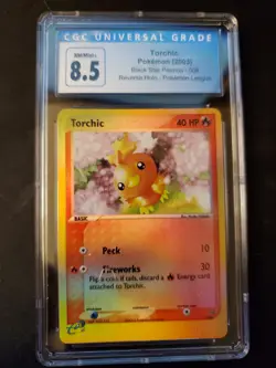 Torchic Black Star Promo 008 Pokemon League Reverse Holo CGC 8.5 Near Mint/Mint+ - Image 1