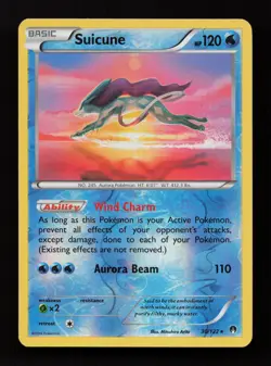 Suicune 30/122 Holo Rare BREAKpoint Pokemon Reverse Holo Near Mint - Image 1