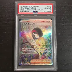 Erika’s Invitation 203 Pokemon 151 Special Illustration Rare PSA 10 - Image 1