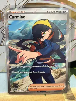 Pokemon Carmine 204/167 Sv06: Twilight Masquerade Full Art Holo Ultra Rare - Image 1