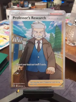 Pokemon TCG Professor's Research (Full Art) Ultra Rare Crown Zenith 150/159 NM - Image 1