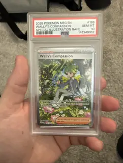 PSA 10 Pokemon - Wally's Compassion 186/132 Me01: Mega Evolution Holo - Image 1