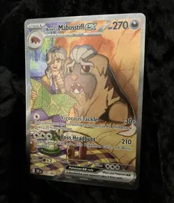 Pokemon Arven's Mabosstiff ex 235/182 Destined Rivals Special Illustration NM/M - Image 2