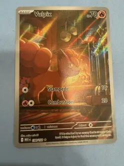 Pokemon TCG Vulpix Illustration Rare Mega Evolutions #138/132 NM Condition - Image 1