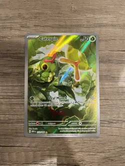 Caterpie 172/165 Pokemon TCG 151 Illustration Rare English NM - Image 1