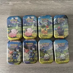 8 x Pokemon Ascended Heroes Mini Tins - Sealed - in hand. - Image 1