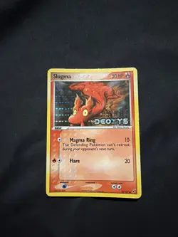 Pokemon Slugma Reverse Holo Stamped EX Deoxys 2005 - Image 1