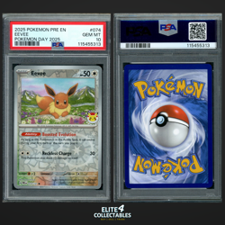 Eevee 074/131 Pokemon Day - PSA 10 (Prismatic Evolutions) - Image 1