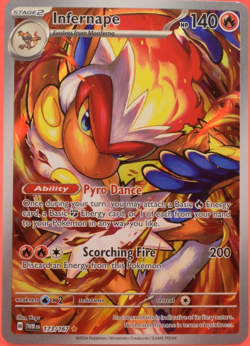 Pokemon TCG English Card TWM EN Twilight Masquerade Infernape 173/167 Ful Art - Image 1