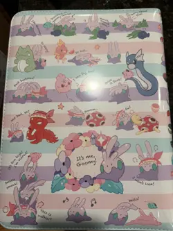 We're Goomy Zip Binder New Pokemon Center Exclusive 9 Pocket 360 cards - Image 1