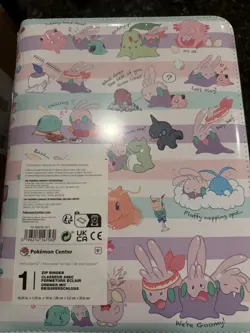 We're Goomy Zip Binder New Pokemon Center Exclusive 9 Pocket 360 cards - Image 2