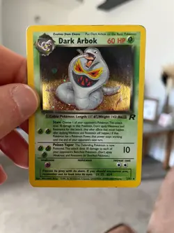 Dark Arbok Holo Rare 2/82 Team Rocket Pokemon TCG Card - Moderately Played - Image 1