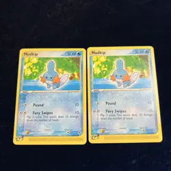 Mudkip 60/109 Ex Ruby & Sapphire Pokemon Card E Series Common Non-Holo 2 - Image 1